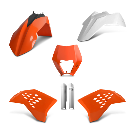 Plastic Set Polisport Compleet - KTM 200 EXC 2008-2011