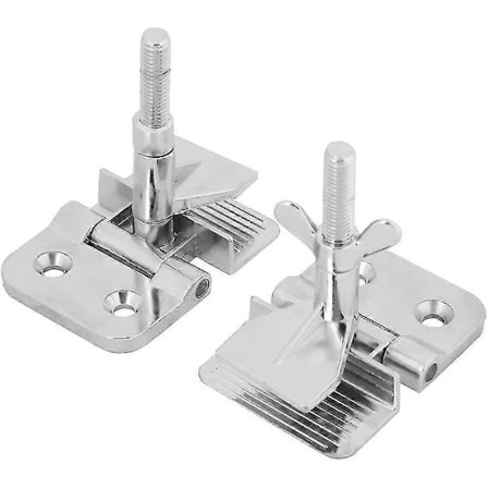 Sommerfuglehængsel Clip Serigrafi Trykt Metalramme Hængsel Clip DIY Hobbyværktøj (sølv) (2 stk)