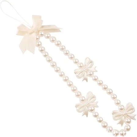 1 stk Mobiltelefon Snøre Charm, Håndlagde Fargerike Perlesnor Sommerfugl Charms, Regnbue Nøkkelring