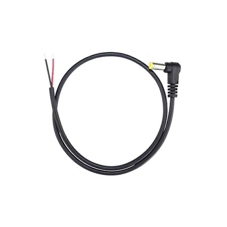 6 kpl 5,5 mm x 2,1 mm 90 asteen kulmassa oleva DC-virtaliitin uros – avoin virtajohto DC-virtalähteen kaapeliin