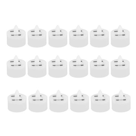 18 stk. solcelledrevne LED-fyrfadslys, flimmerfrie udendørs LED-lys, vandtætte, genopladelige lys (1,5 x 1,4)