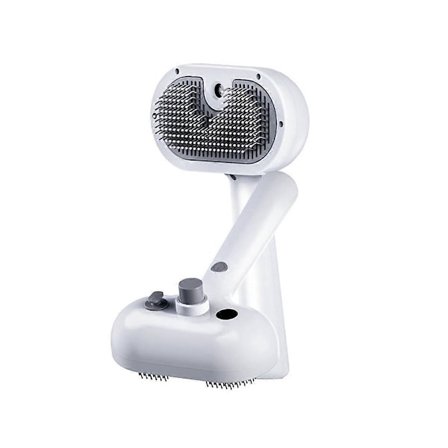 Kjæledyrspray Kam Børste for Hund med USB-Lading Kattekam Kjæledyr Hårrulle Flytende Hårfjerningskam P