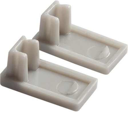 Hide-a-Lite Micro U Gavl plast, 2-pakning, Belysning