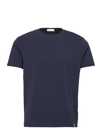 Panos Emporio Organic Cotton Tee Crew T-shirts Short-sleeved Sininen Panos Emporio
