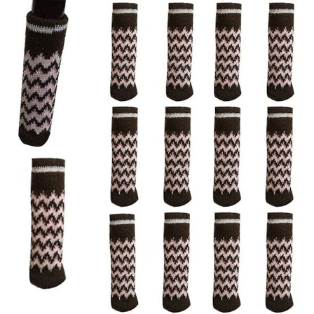 Tuolin sukat, 12 kpl Huonekalupehmusteet Korkeat Elastiset Lattiansuojat Liukumattomat Tuolin jalat Jalat Sukat Päälliset Huonekalut Lippikset Setti, 