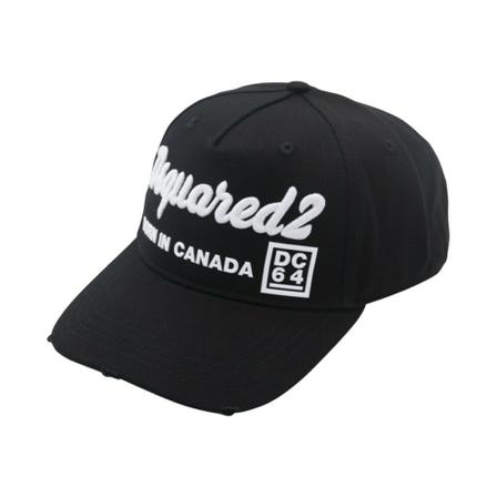 Dsquared2, Cap Zwart, Heren, Maat:ONE Size