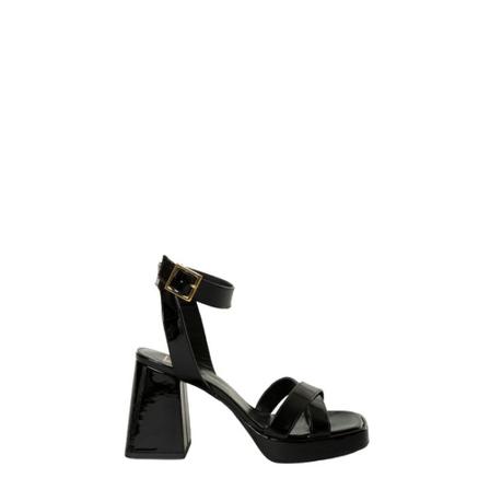 Giampaolo Viozzi, Paint sandal Czarny, Kobieta, Rozmiar: 39 EU