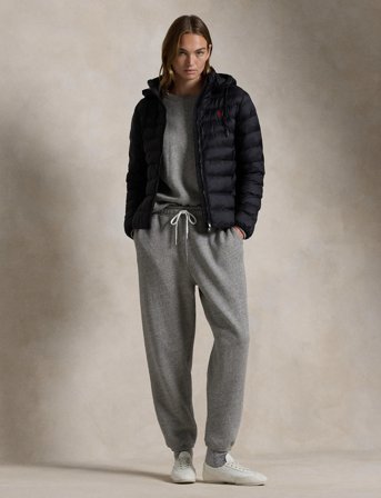 Polo Ralph Lauren Water-Resistant Packable Hooded Jacket - Black - M