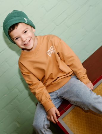 Daily 7 Oversized Sweater Backprint - Orange - 128