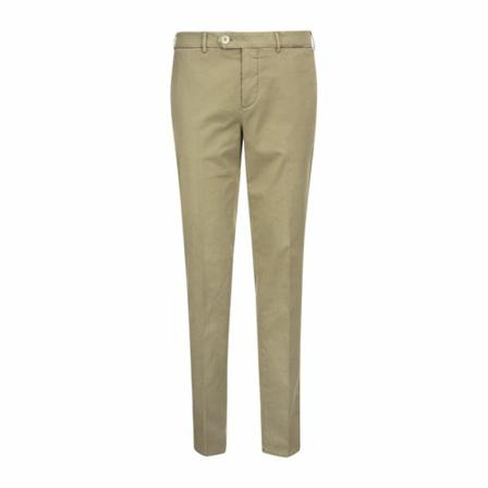 Brunello Cucinelli Garment-dyed Italian fit Broek in American Pima comfort gabardine , Beige , Heren , Maat: XL