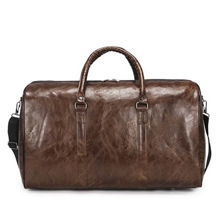 Bagasje Holdall PU Lær Duffel BRUN
