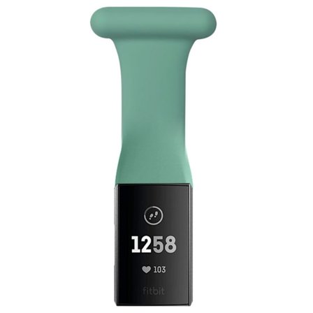 Fitbit Charge 4 / 3 hängande klockarmband i silikon - Midnattsgrön