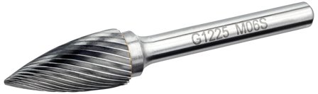 Ironside 200813 Pyörivä viila Medium-S, terävä muoto 25 x 12 mm, Koneiden tarvikkeet & käyttöosat