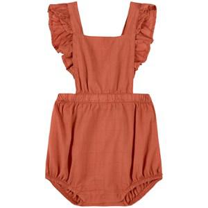 Mini Sibling Brick Red Romper 18-24 Months - All in ones - 18-24 months - Red