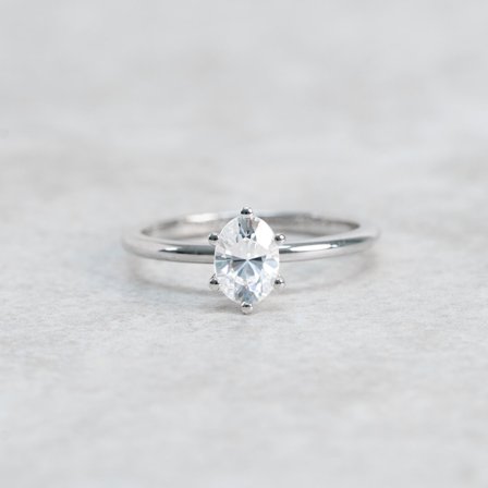 Blåklint, 18K Weißgold : Diamanten - Laborgezüchtet, Karat - 0.30 kt