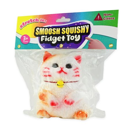 Smoosh Squishy Katt, 1 stk, 15 cm. Robetoy