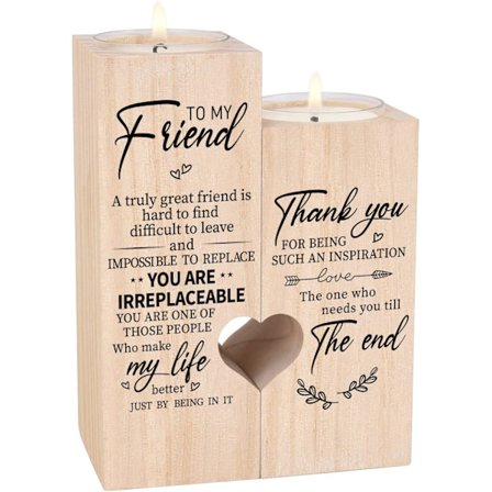 Ljusstakehållare - Vänskapspresenter, Inspirerande Gåvor till Vän, Kollega, Syster, Bästa Vän-Presenter till Kvinnor