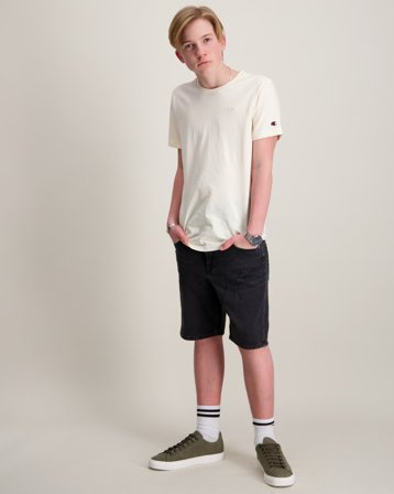 Champion SS Tee Beige T-skjorter Gutt - Kids Brand Store