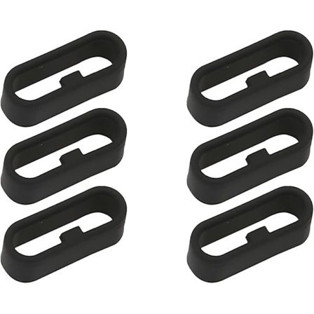 6 st Garmin klockring Smart Watch silikonbandöglor, gummibandöglor, Garmin klockarmband ersättningsringar, 18 mm