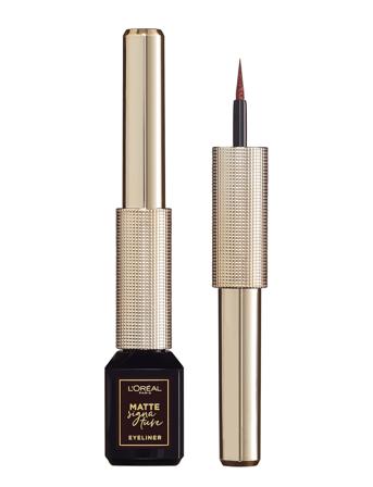 Matte Signature Eyeliner Rajauskynä Meikki Ruskea L'Oréal Paris