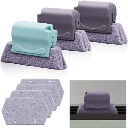 23 st Magic Window Groove Rengöringsborstar, Handhållna Spaltrengöringsverktyg, Multi-Purpose Rengöringsverktyg Dörrskjutbart borsthuvud, 