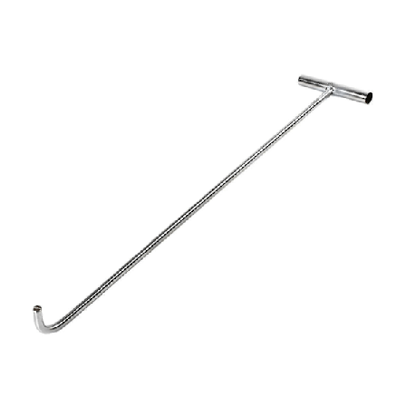 Brønddækselkrog T Form Træk Tungt Låg Brønddæksel Kraftig Åben Brønddæksel Alsidig Kompatibel med Flytning Træk Fjeder Værktøj - Perfekt