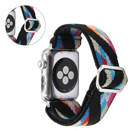 Apple Watch Series 6 / 5 44mm woven style pattern watch band - Colorful Block
