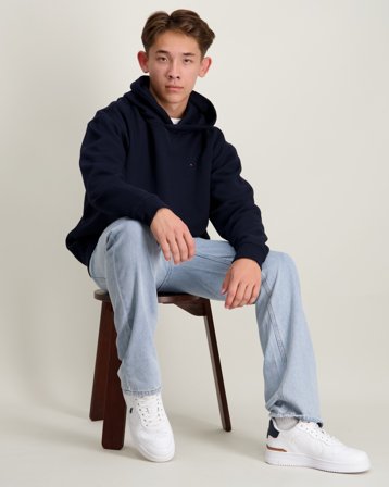 Tommy Hilfiger U TIMELESS FLEECE HOODIE Blauw Hoodies Jongens - Kids Brand Store