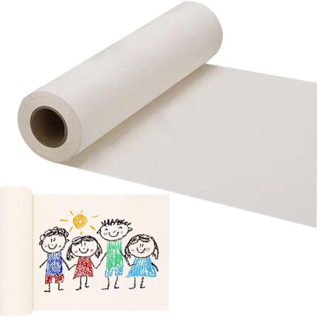 Piirustuspaperirulla 30 cm x 25 m – Luonnonvalkoinen