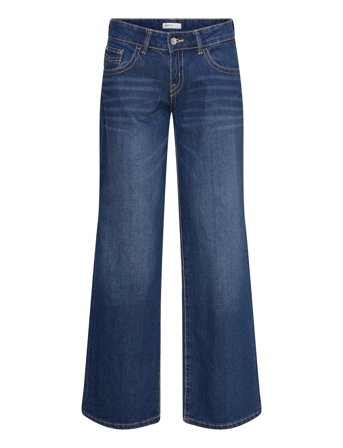 Gina Tricot Ultra Low Wide Jeans - Blue - 40