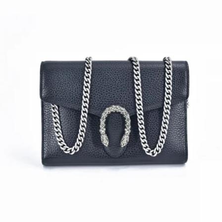 Gucci Vintage, Pre-owned Leather crossbody-bags Zwart, Dames, Maat:ONE Size