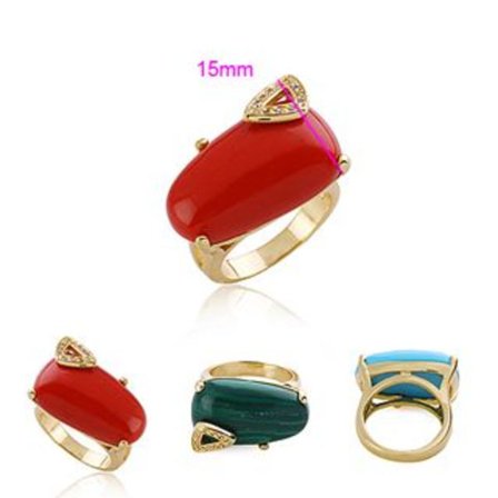 18K Guldfyllda Guld gulddoublé Filled CZ Ring