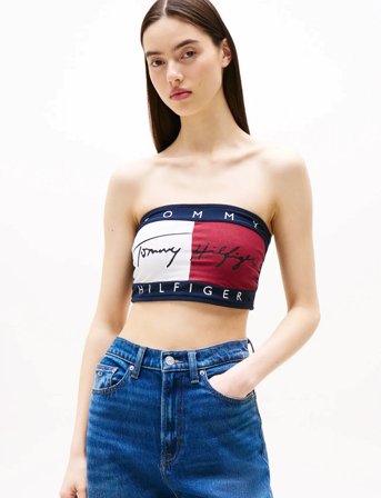 Tommy Hilfiger Bandeau - Navy - XL