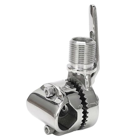 Marine VHF Antennefeste 316 Rustfritt Stål Justerbart Skrallefeste for 7/8 til 1in Rekker