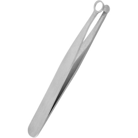 Näsborrhårspincett i rostfritt stål med rund spets för ansiktshår, näshårsklippning