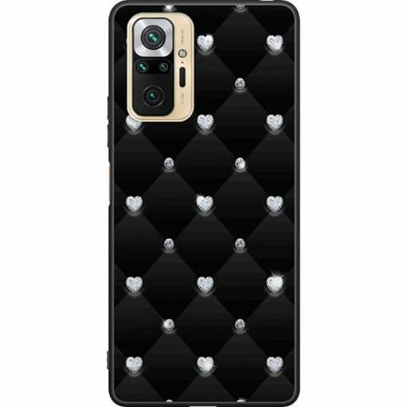 Xiaomi Redmi Note 10 Pro Svart Skal Diamant Hjärta