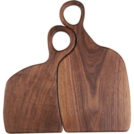Skjærebrett i tre for par, perfekt bryllupsdagsgave, 2 serveringsbrett for brudepar, bursdagsgave til kone, mann eller foreldre