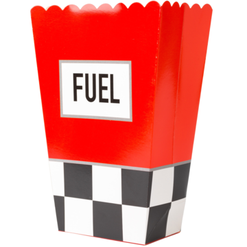 Popcornbägare Bil Silverfolie