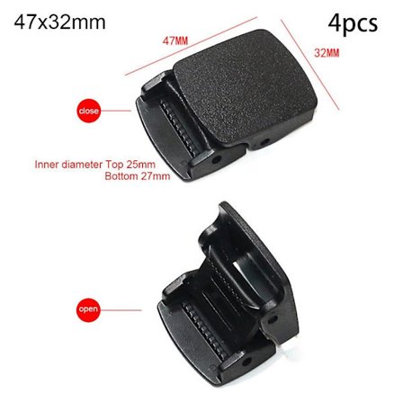 4kpl Sidontahihna Solki Muovinen Puristussolki 47X32MM