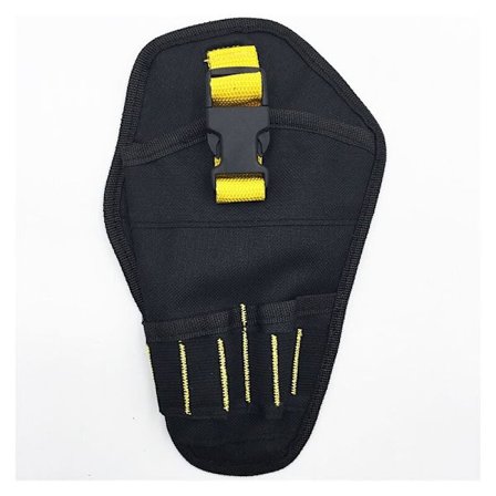 Værktøjstaske med bælte, elektrisk boremaskine værktøjsholder taske, værktøjshylsterpose med justerbart værktøjsbælte til elektriker, tømrertekniker, 