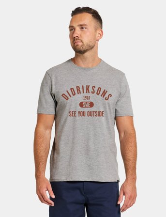 Didriksons Harald Usx T-Sh Col - Grey - XXL
