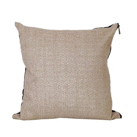 Dekorativ pude 45x45cm, rustrød beige polyester