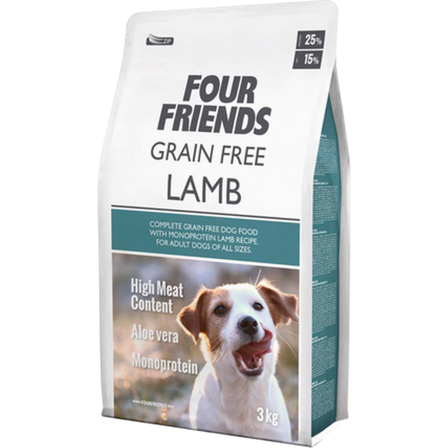 FourFriends - Dog Grain Free Lamb 3 kg - Hund - Hundefôr & hundemat - Tørrfôr for hund - ZOO.no