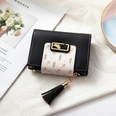 Dam Plånbok Clutch Väska SVART Black