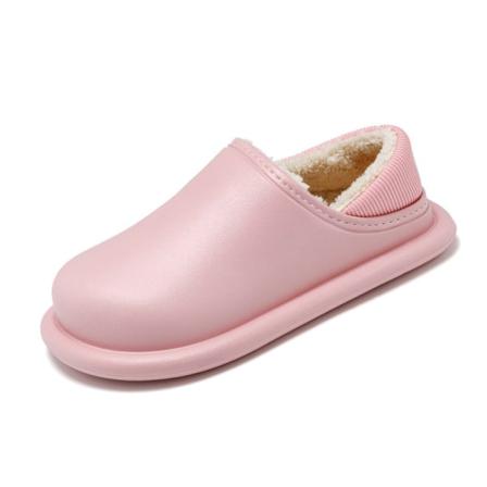 Herr Rund Tå Fuzzy Winter Home Shoe Vattentäta Varma Tofflor
