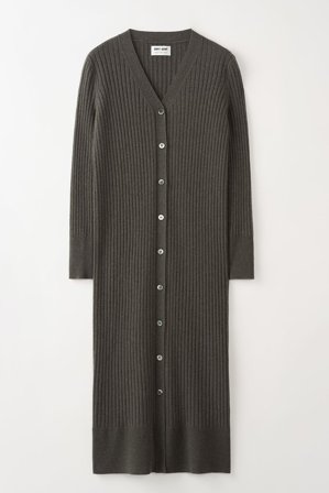 Soft Goat - Long Button Cardigan - Cashmere cardigan - L - Army Green