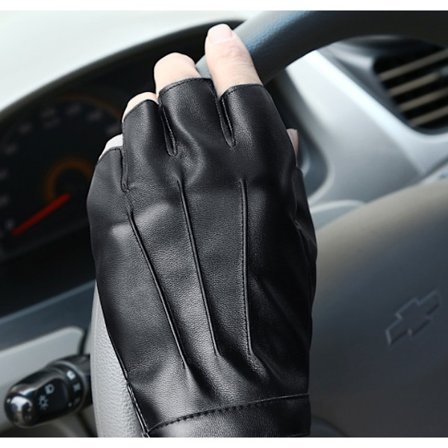 1 par halvhansker, herre, høst og vinter, tynne, brea