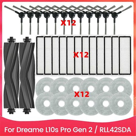 38 kpl harjasuodatinpölypussi ja moppiliinasarja L10s Pro Gen 2 / RLL42SDA -imurin varaosiin