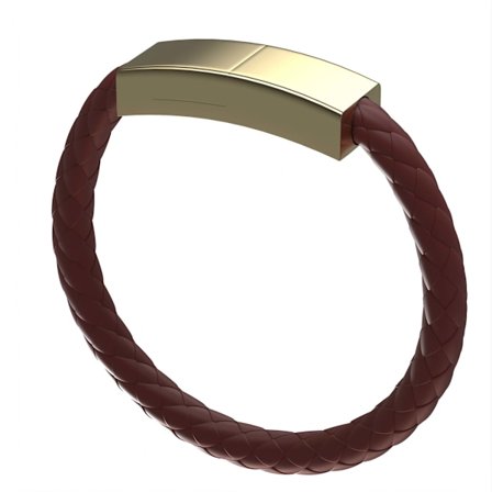 USB till Lightning Laddningsarmband - Elegant Läder Magnetisk Laddare