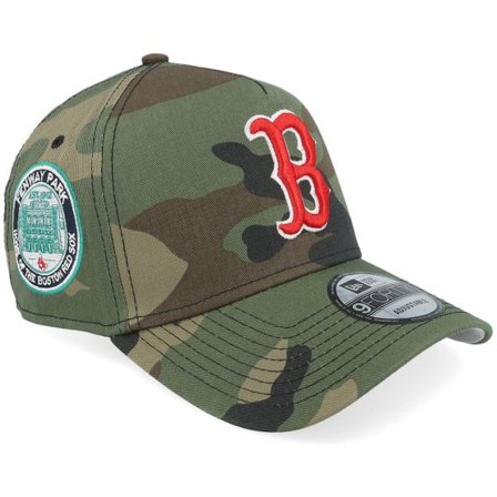 New Era - MLB Camo adjustable Keps - Hatstore Exclusive x Boston Red Sox Woodland 9FORTY Camo A-frame Adjustable @ Hatstore